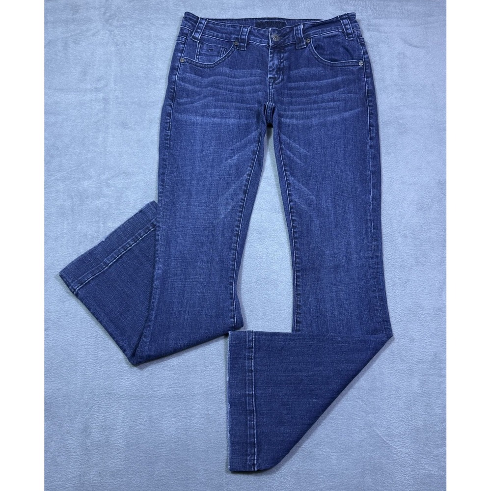 Rock And Roll Denim Jeans Womens 30x34 Trouser Lowrise Slim Flared Boho Hippie